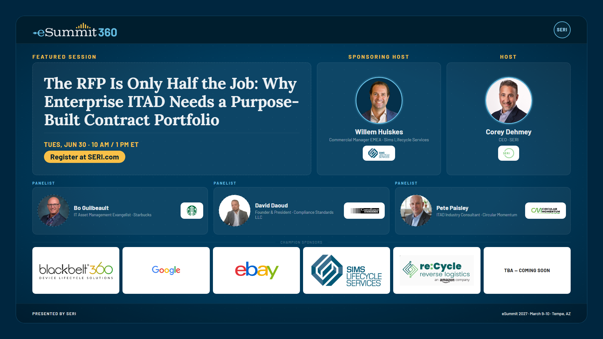 eSummit 360 Episode 1 — The RFP Is Only Half the Job, presented with Sims Lifecycle Services